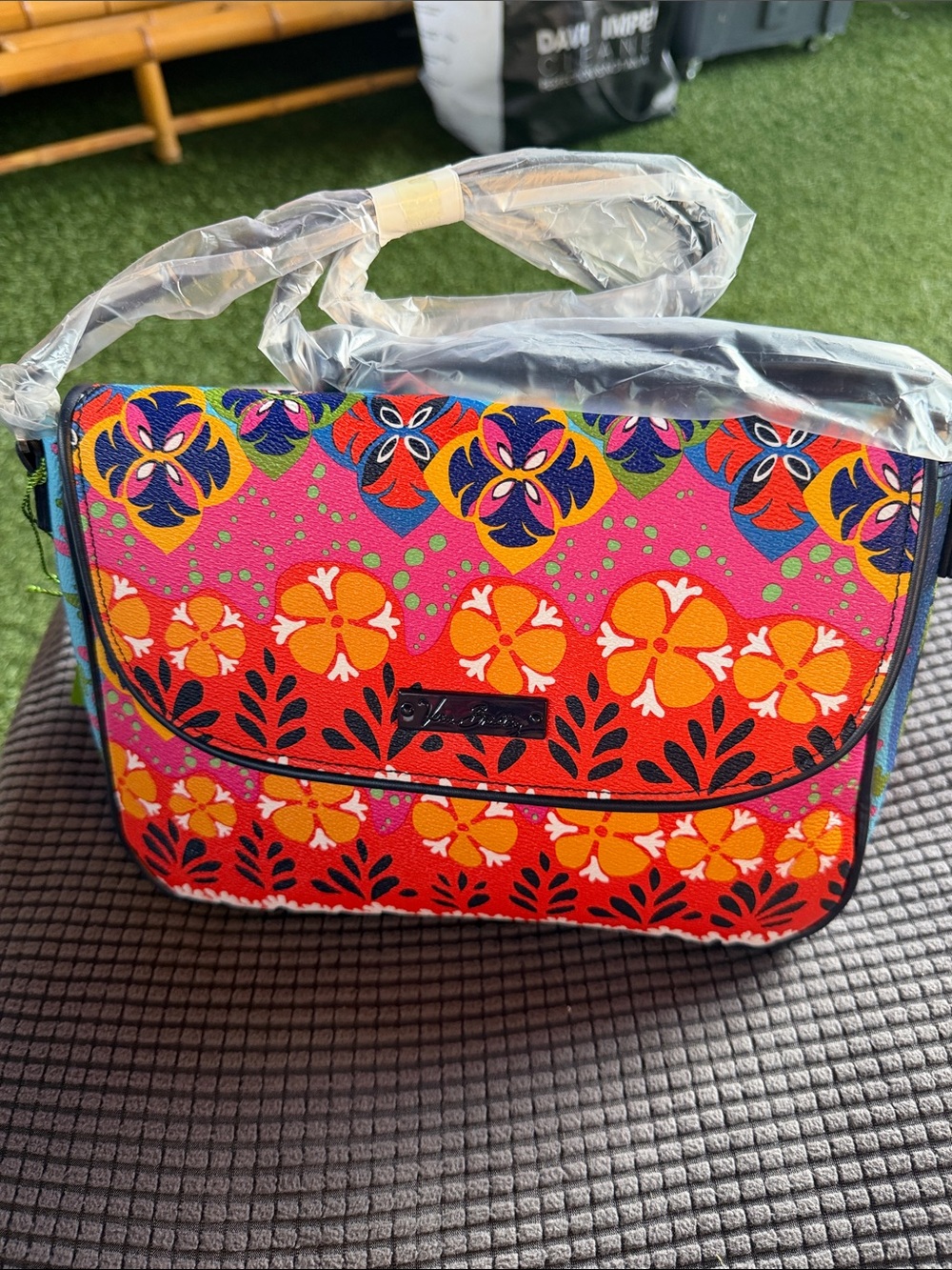 Vera Bradley Pink and Orange Floral Crossbody